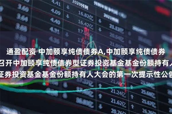 通盈配资 中加颐享纯债债券A,中加颐享纯债债券C: 关于以通讯开会方式召开中加颐享纯债债券型证券投资基金基金份额持有人大会的第一次提示性公告